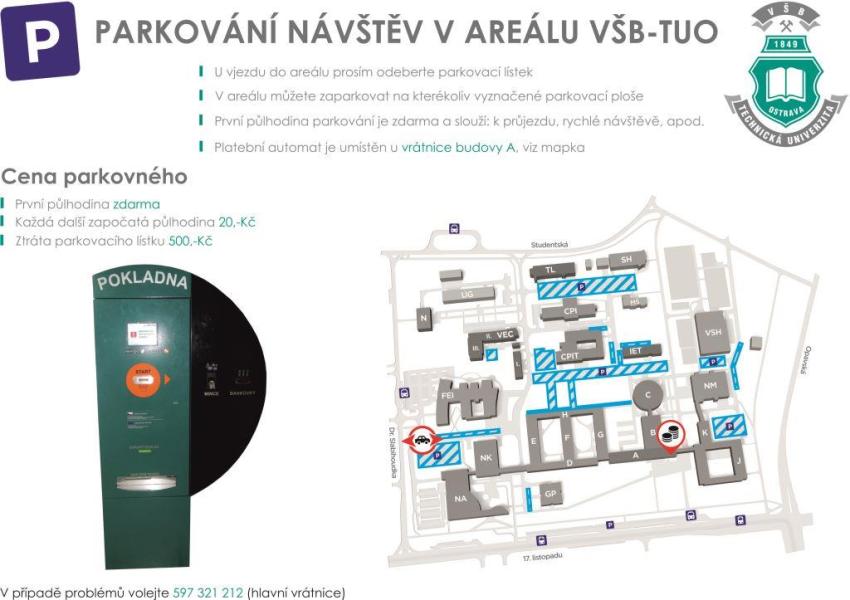 Změna způsobu parkování v porubském areálu VŠB-TUO 