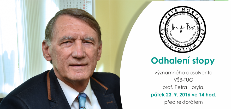 Absolventi VŠB-TUO z roku 1966 se společně sejdou u Zlaté promoce a odhalení stopy profesora Petra Horyla