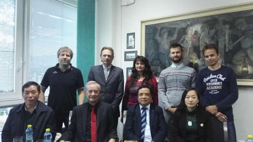 Zástupci China University of Mining and Technology navštívili Institut geodézie a důlního měřictví