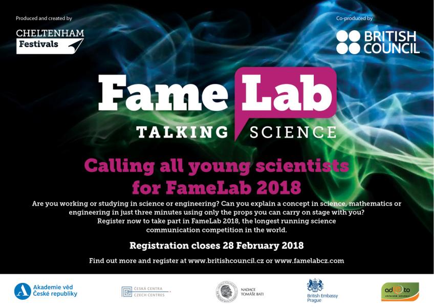 FameLab 2018 – bavme se vědou
