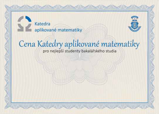 Cena katedry aplikované matematiky 