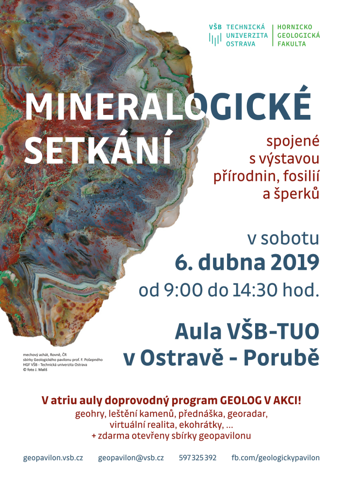 Jarní Mineralogické setkání na VŠB - Technické univerzitě Ostrava