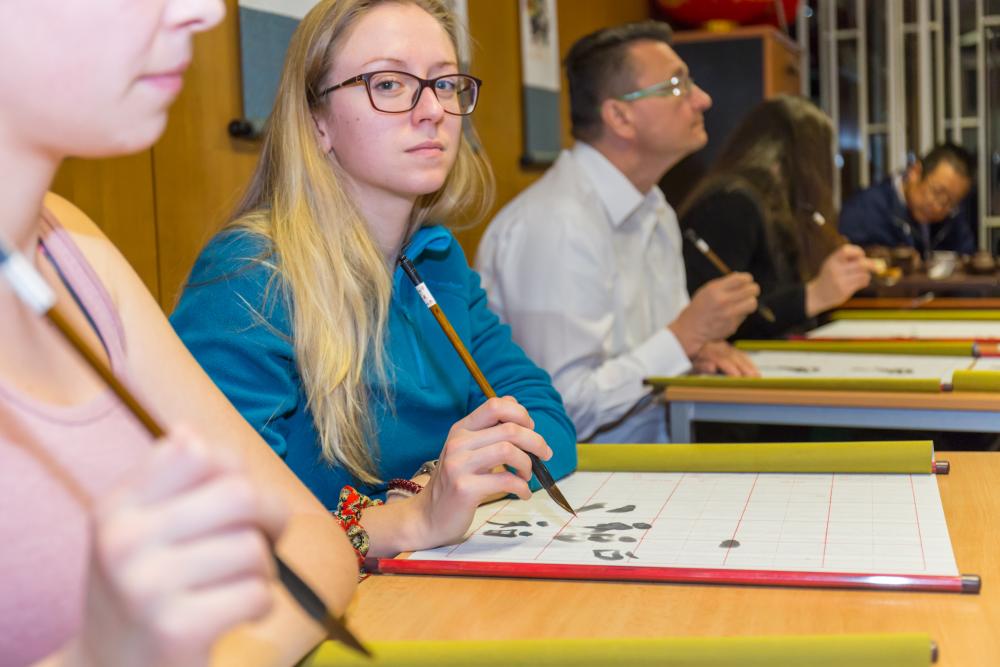 Chinese language courses just starting in the Confucius Classroom at VSB-TUO