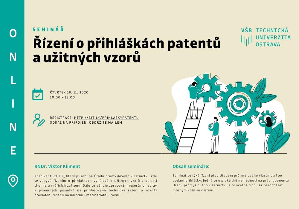 Řízení o přihláškách patentů a užitných vzorů