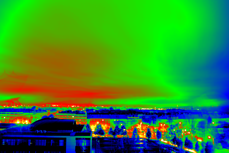 Measurement of obtrusive light in Ostrava