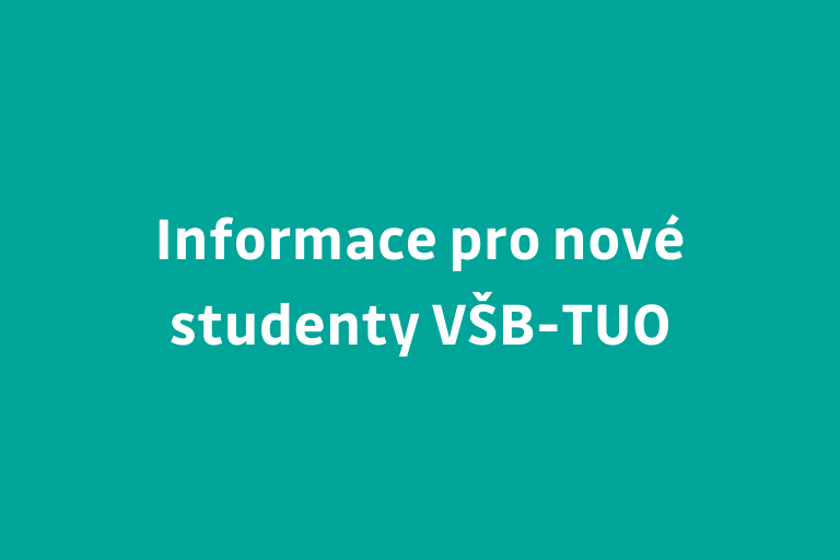 CIT si pro nové studenty na VŠB-TUO připravil informační video