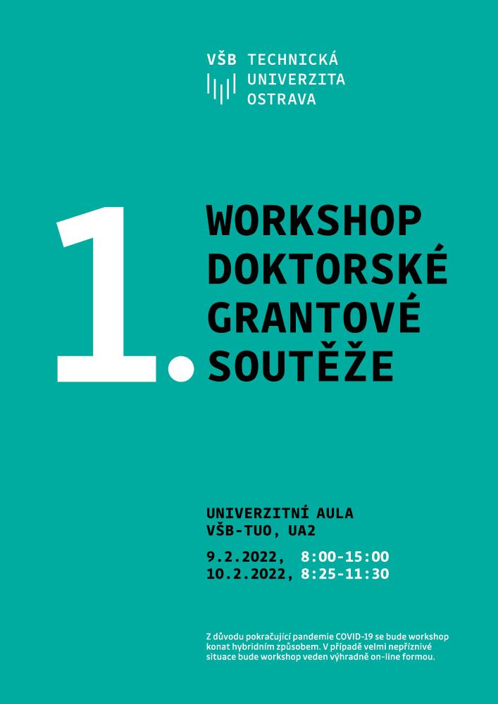 1. workshop Doktorské grantové soutěže 