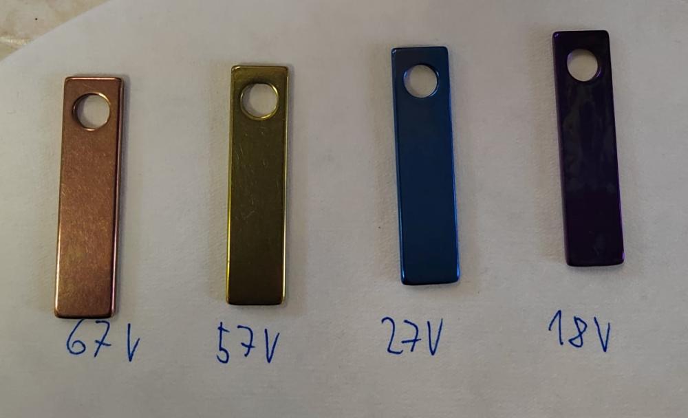 Titan anodization experiment after 3D printing