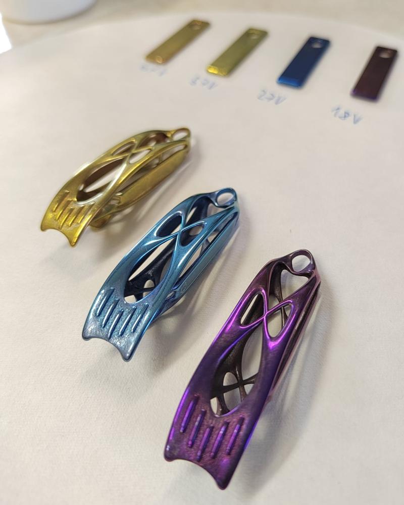Titan anodization experiment after 3D printing