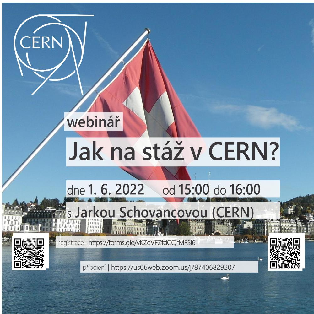 Webinář na téma "Stážové programy v CERN" aneb zkuste své štěstí ve Švýcarsku