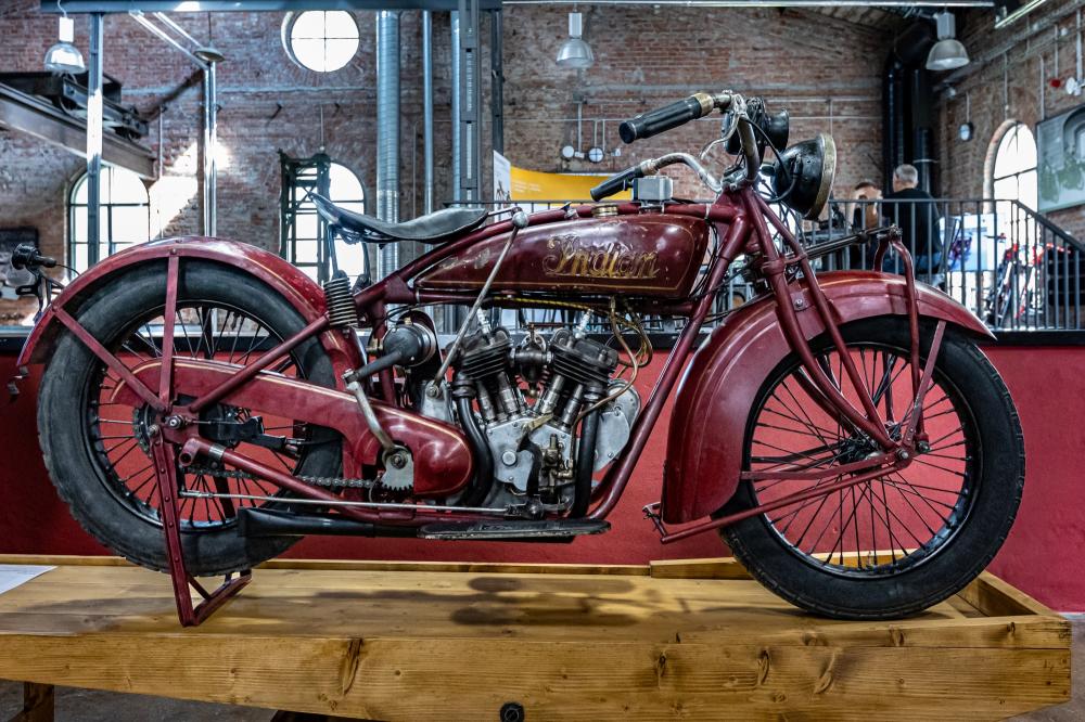 Restored motorcycle Indian Scout 37