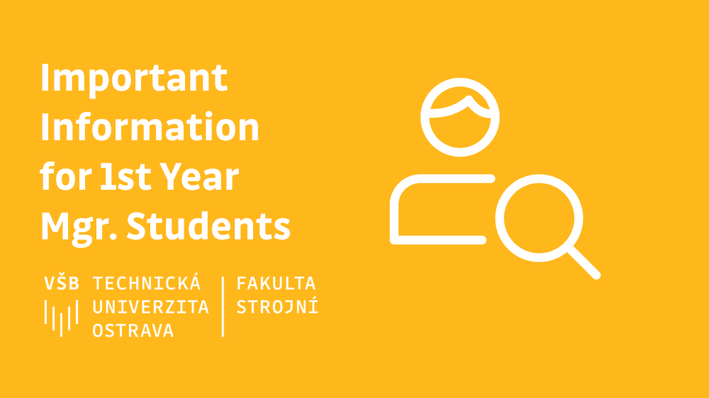 Important information for 1st Year Master's Degree Students