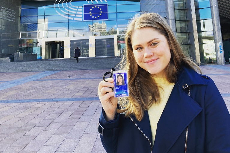 „Nelituji ani minuty,“ říká o stáži v Evropském parlamentu Kateřina Lysoňková, absolventka VŠB-TUO