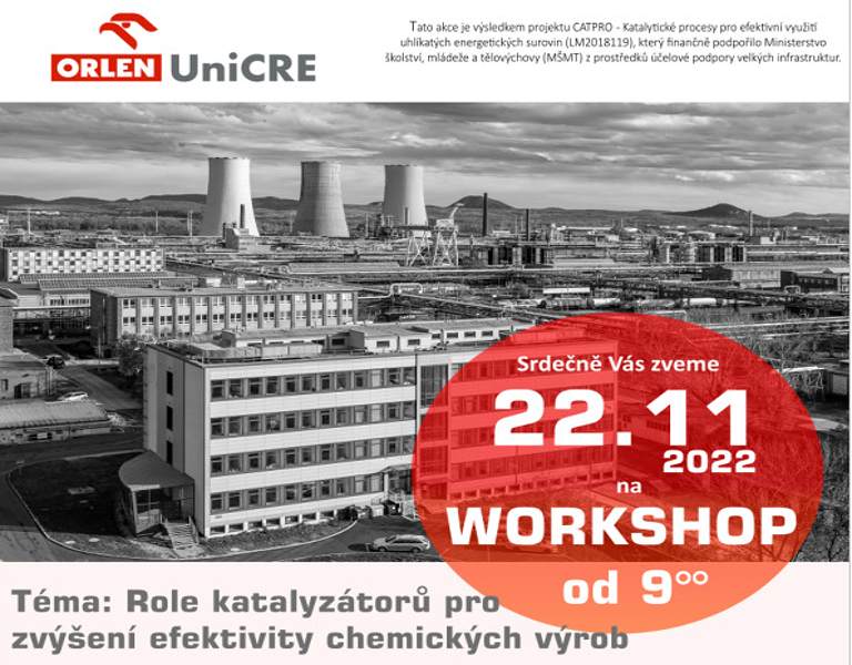 Na roli katalyzátorů ve výrobních procesech se zaměří workshop s účastí CEET