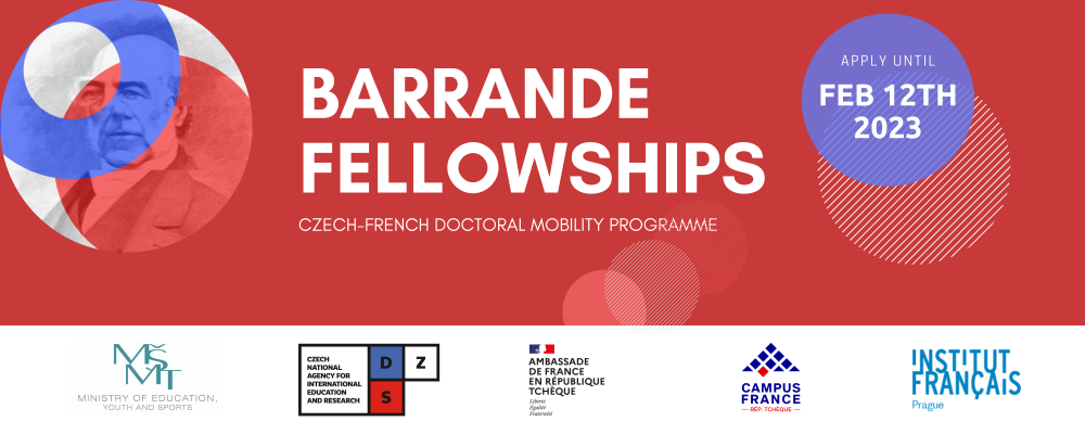 The exchange mobility programme "Barrande Fellowship Programme" for PhD students is now open