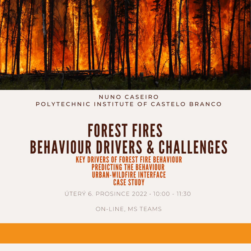 Online přednáška FOREST FIRES - Behaviour drivers & challenges