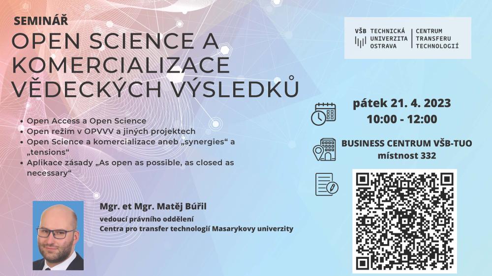 Open Science a komercializace vědeckých výsledků