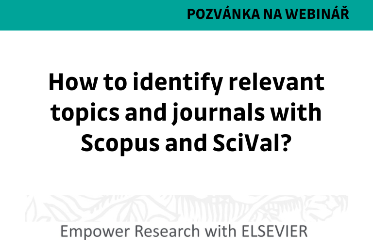 How to identify relevant topics and journals with Scopus and SciVal?