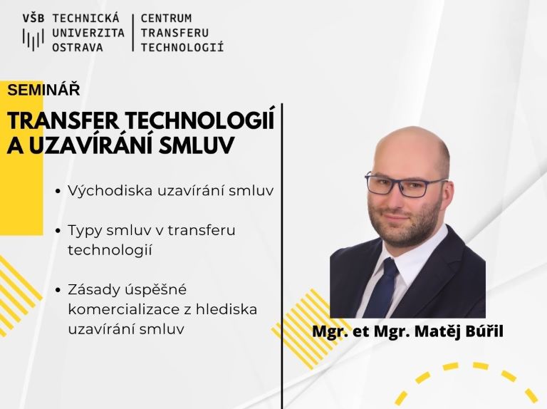 Transfer technologií a uzavírání smluv