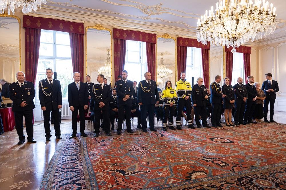  Prezident republiky ocenil Fakultu bezpečnostního inženýrství VŠB-TUO  Zlatým záchranářským křížem 