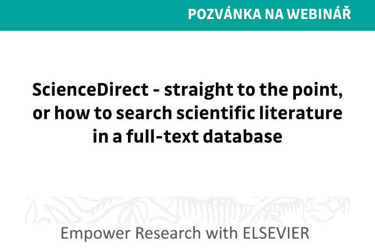 ScienceDirect - straight to the point, or how to search scientific literature