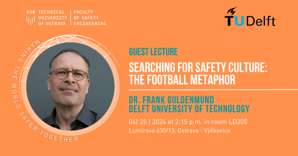 Pozvánka na přednášku "Searching for safety culture: The football metaphor"