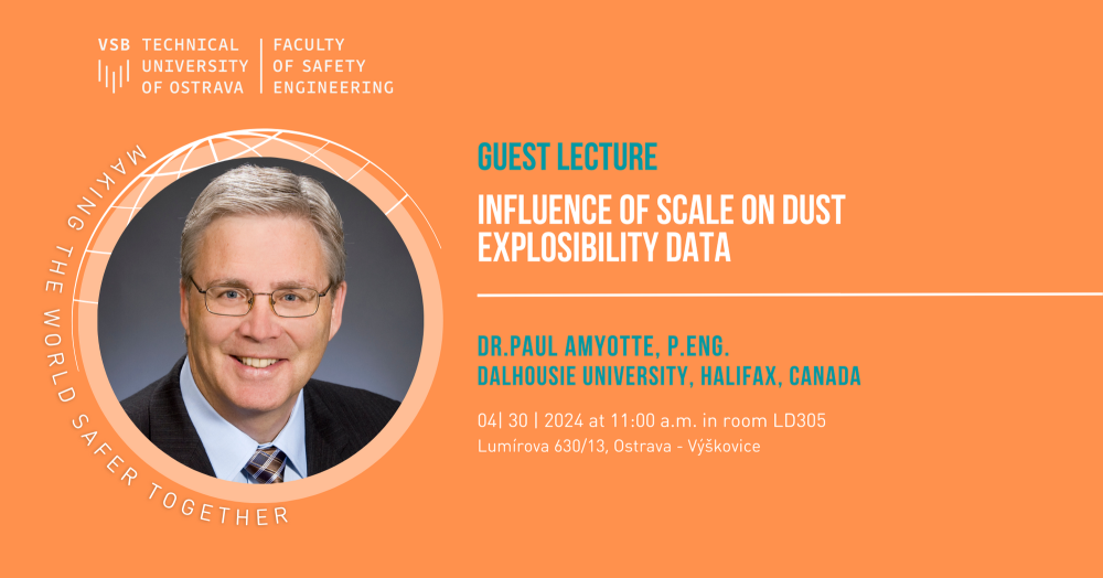 Přednáška „Influence of Scale on Dust Explosibility Data“