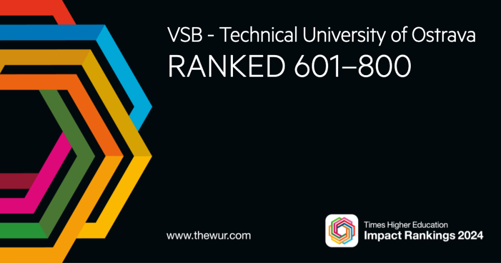 VŠB-TUO je mezi univerzitami zařazenými do THE Impact Rankings 2024