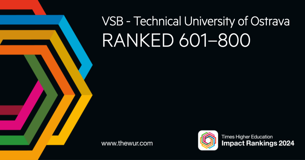 VSB – Technical University of Ostrava earns spot in the THE Impact Rankings 2024