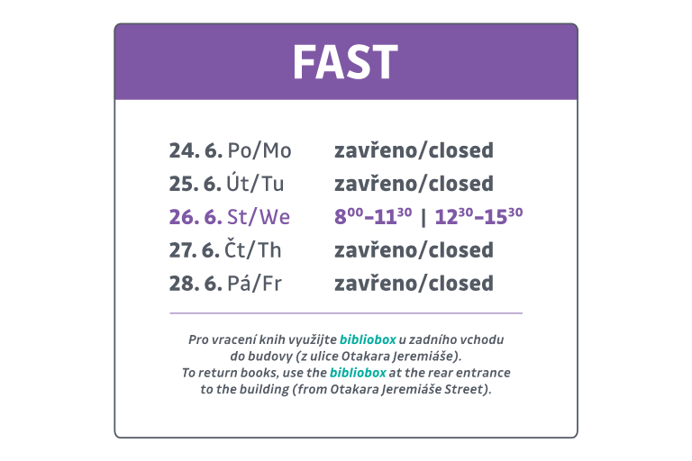 Change in Opening Hours of the Faculty of Civil Engineering Library