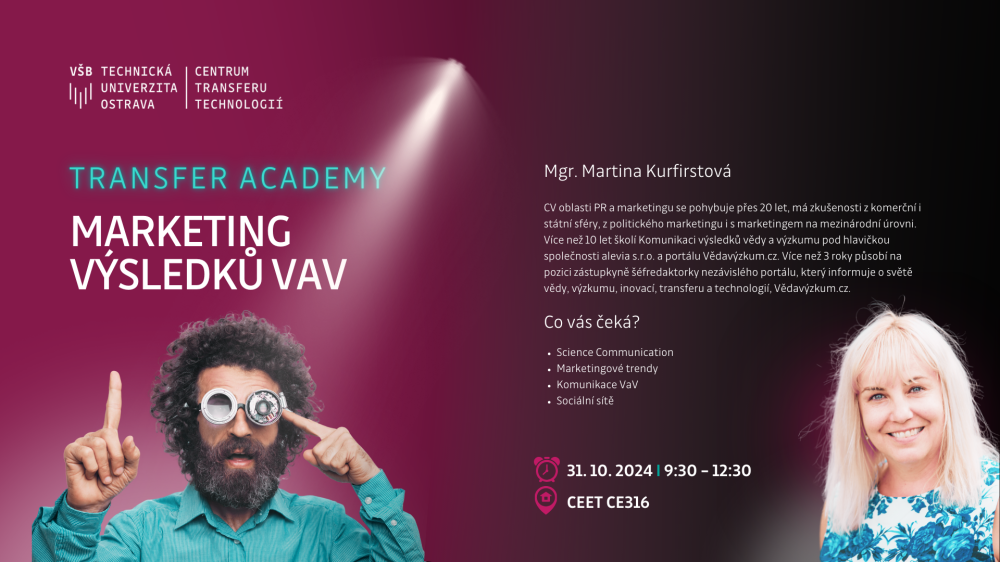 Transfer Academy - Marketing výsledků VaV