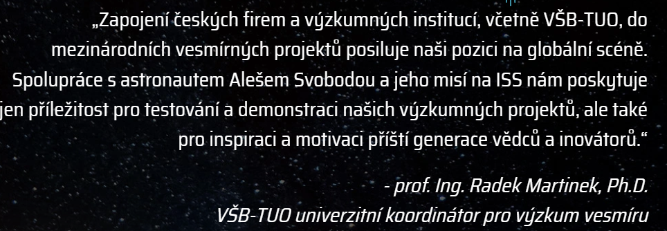 Tisková konference Česká cesta do vesmíru