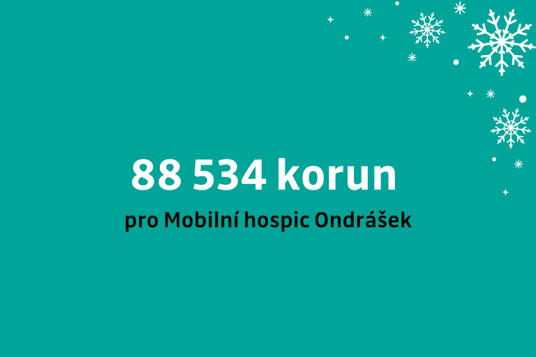 VŠB-TUO vybrala v čtvrtém ročníku vánoční aukce 88 534 Kč pro Mobilní hospic Ondrášek