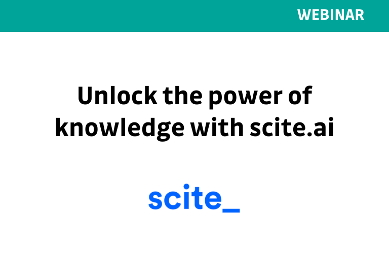 Unlock the power of knowledge with scite.ai