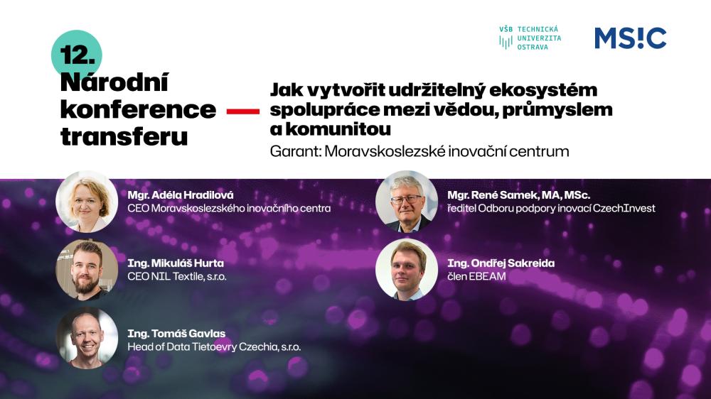 12. Národní konference transferu na VŠB-TUO se blíží!