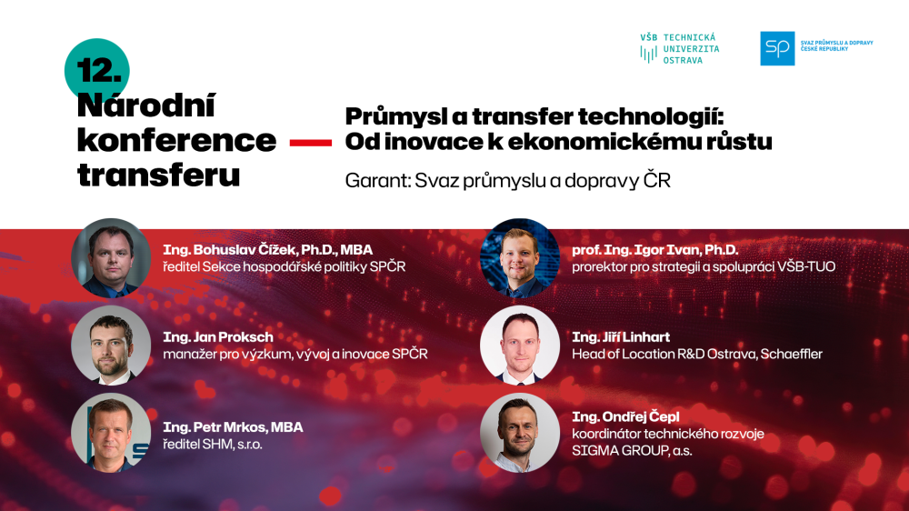 12. Národní konference transferu na VŠB-TUO se blíží!