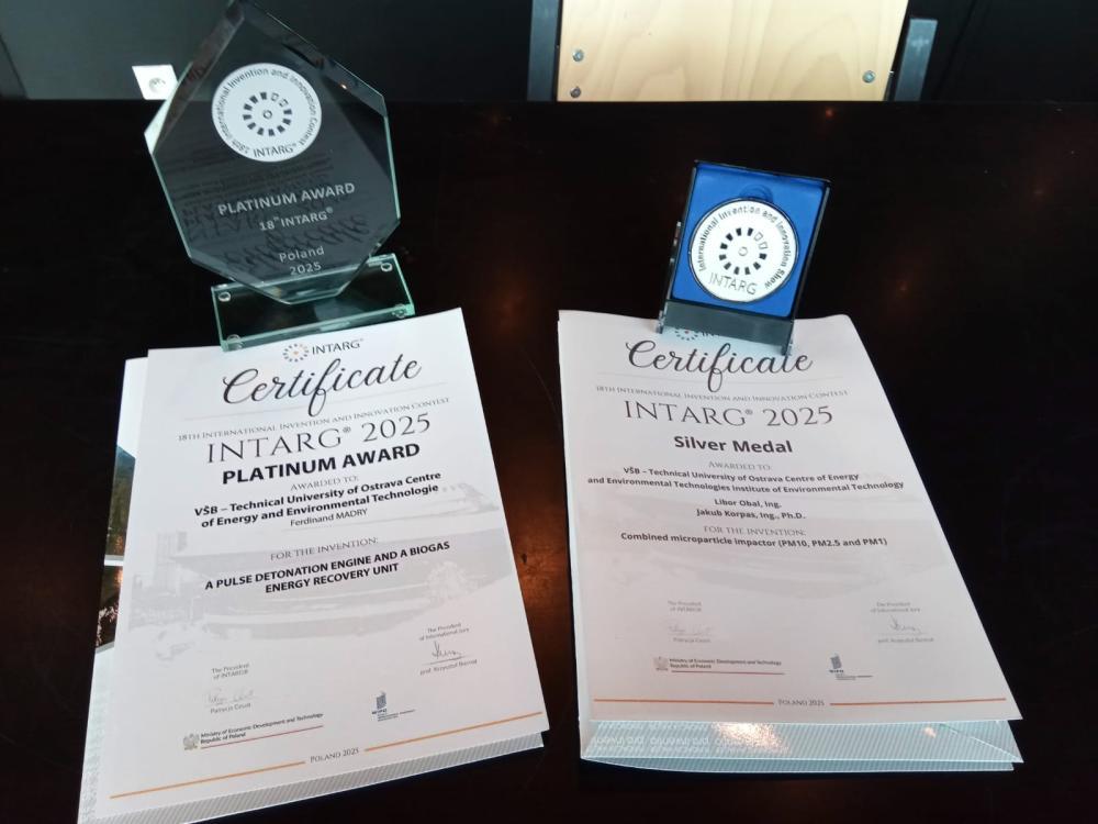 Two medals from Katowice! Application results by scientists from IET awarded at the INTARG® 2025 international exhibition