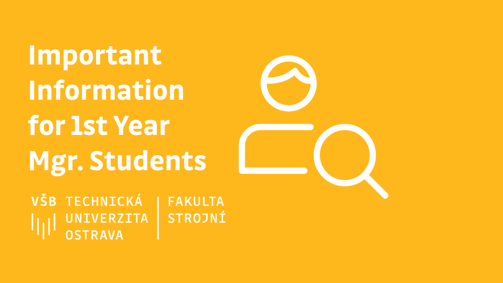 Important information for 1st Year Master's Degree Students