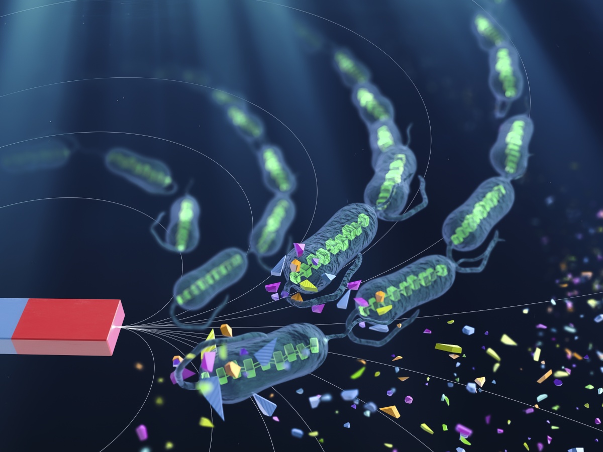 Czech researchers have developed living microrobots moving in swarms to trap microplastics