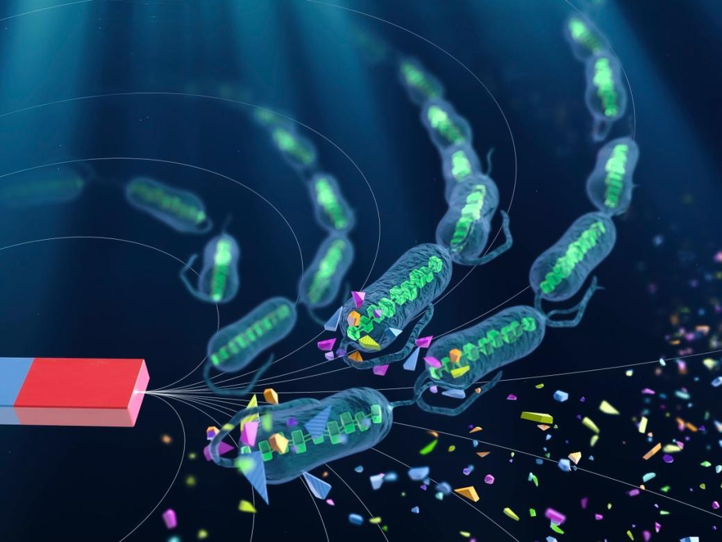 Czech researchers have developed living microrobots moving in swarms to trap microplastics