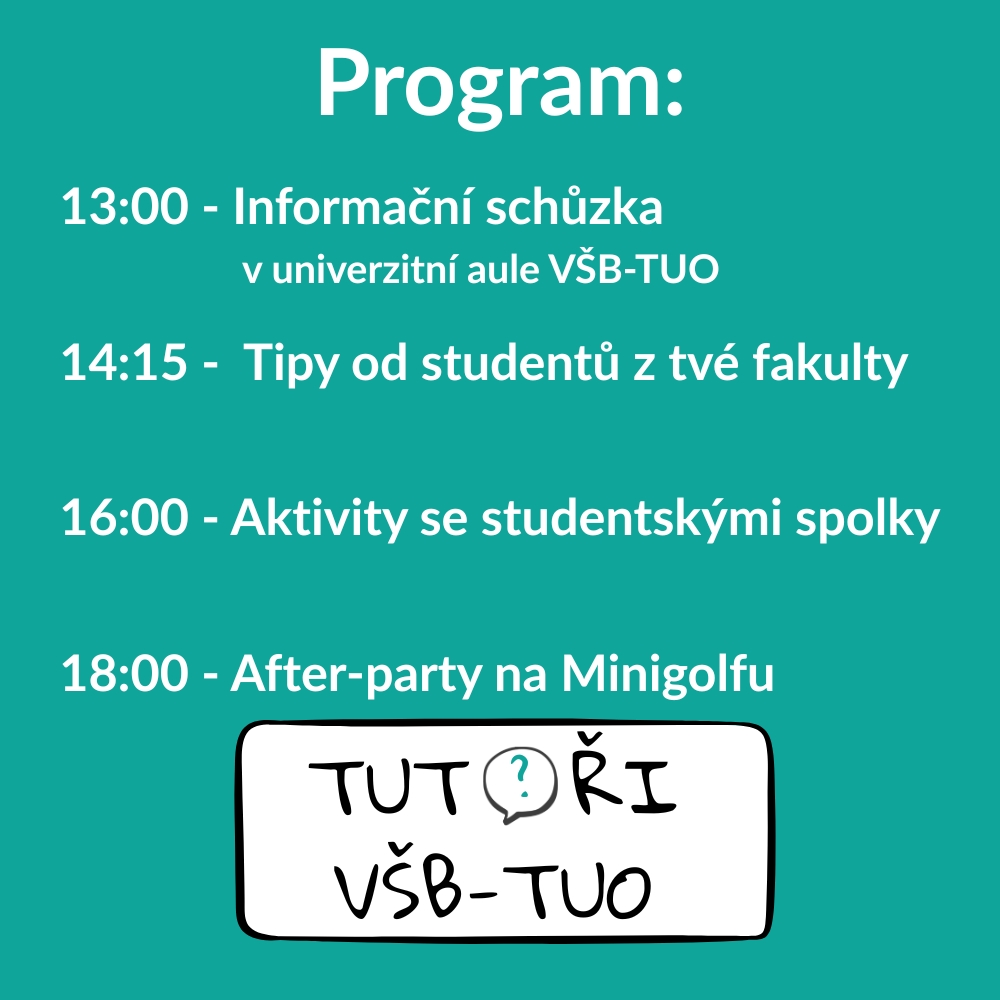 Infoschůzka pro prváky