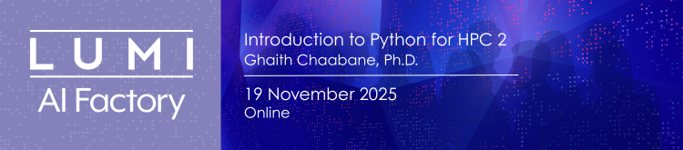 Invitation to the Python for HPC 2 course