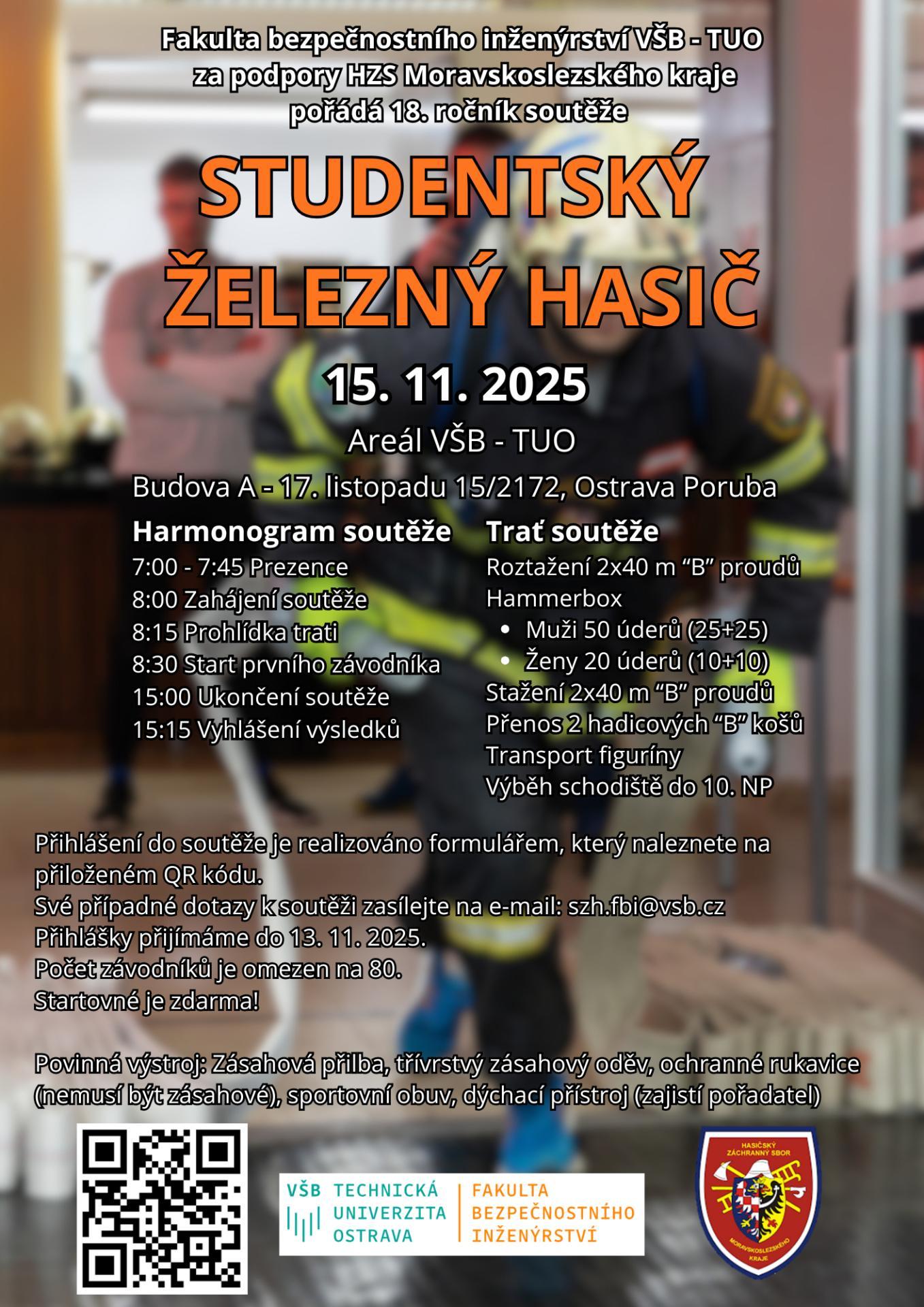 Studentský železný hasič 2025
