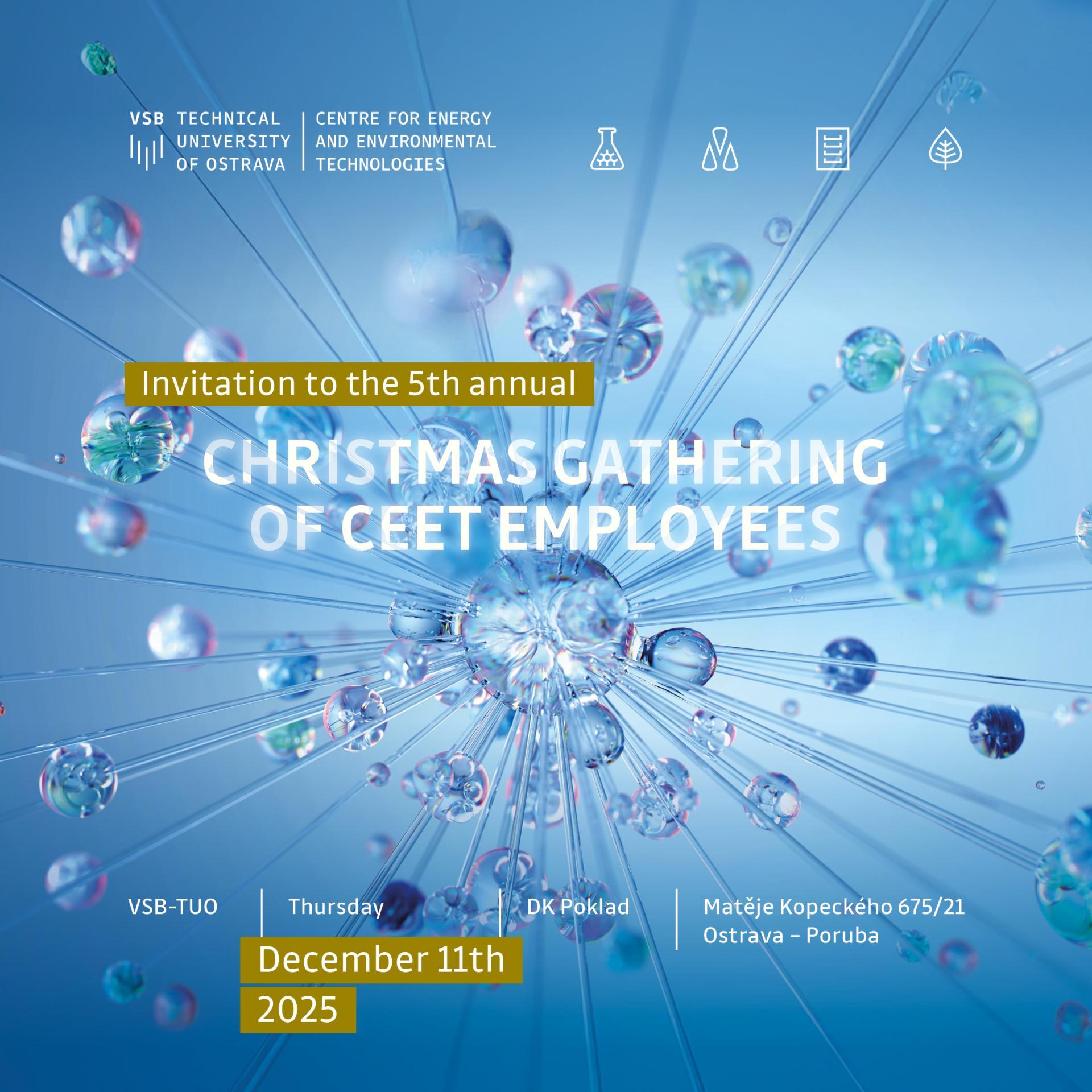 Invitation to the 5th Annual CEET VSB-TUO Christmas Gathering