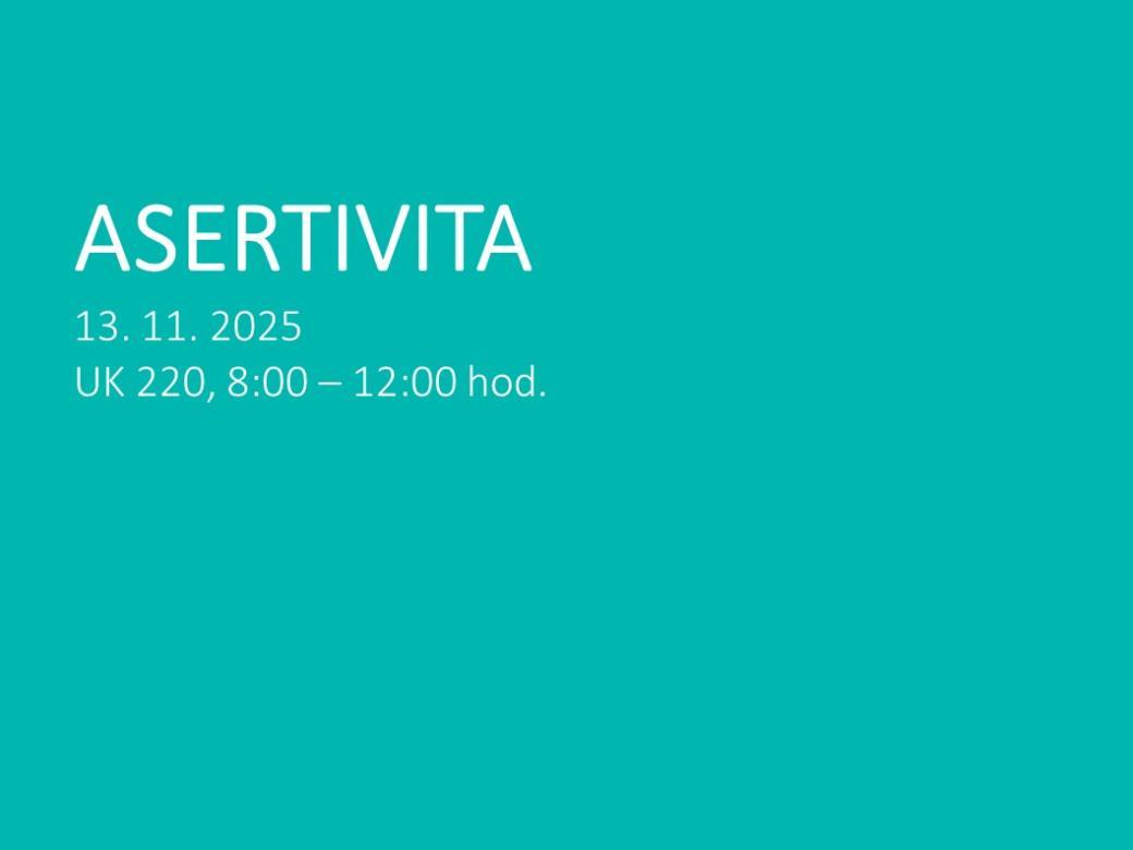 Seminář na téma asertivita