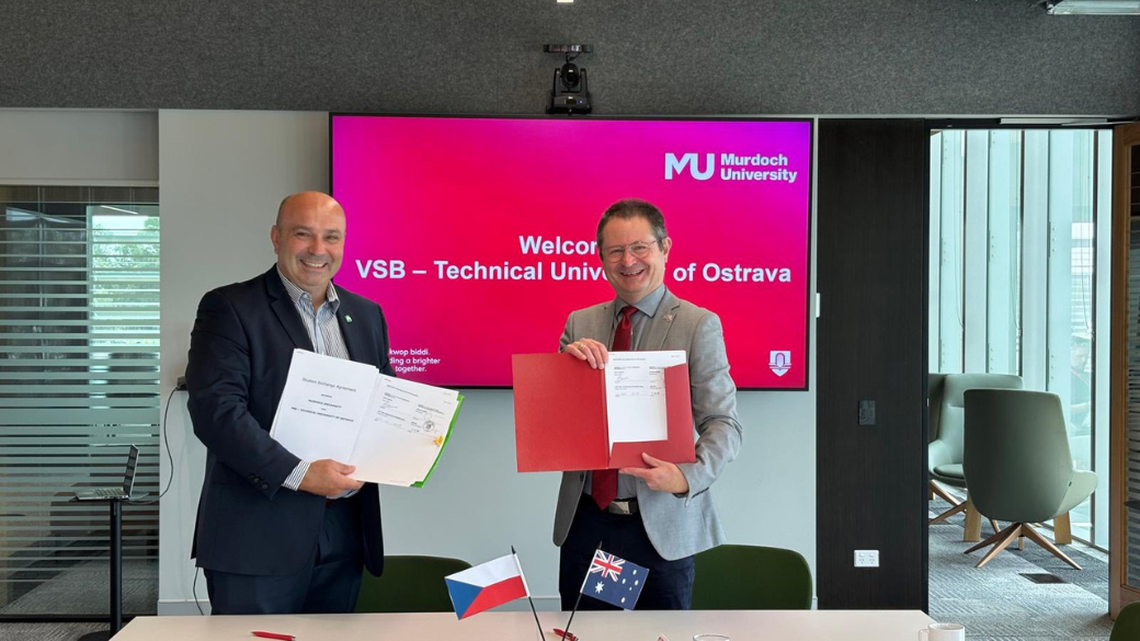 VŠB-TUO a Murdoch University podepsaly smlouvu o studentské výměně