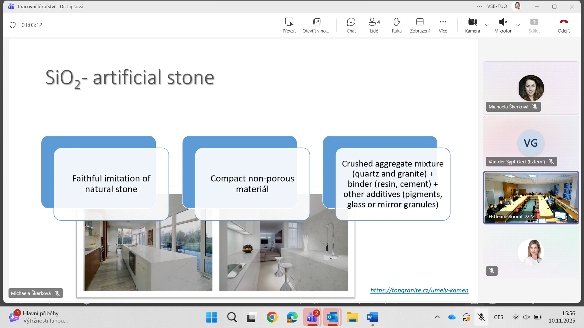 Přednáška MUDr. Vladimíry Lipšové o službách v oblasti ochrany zdraví při práci
