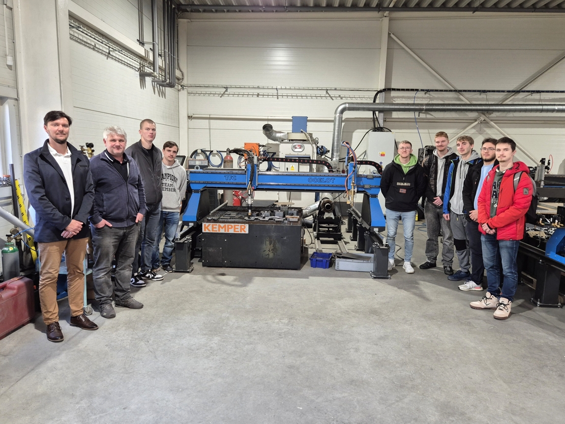 Odborná exkurze studentů Bc. studia ve firmě TECHFORCUT s.r.o.