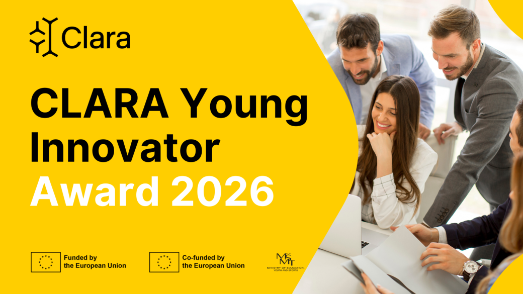 Mezinárodní soutěž CLARA Young Innovator Award 2026 přináší zajímavé možnosti pro studenty a mladé výzkumníky