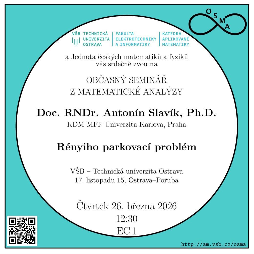 Seminář OSMA: Rényiho parkovací problém